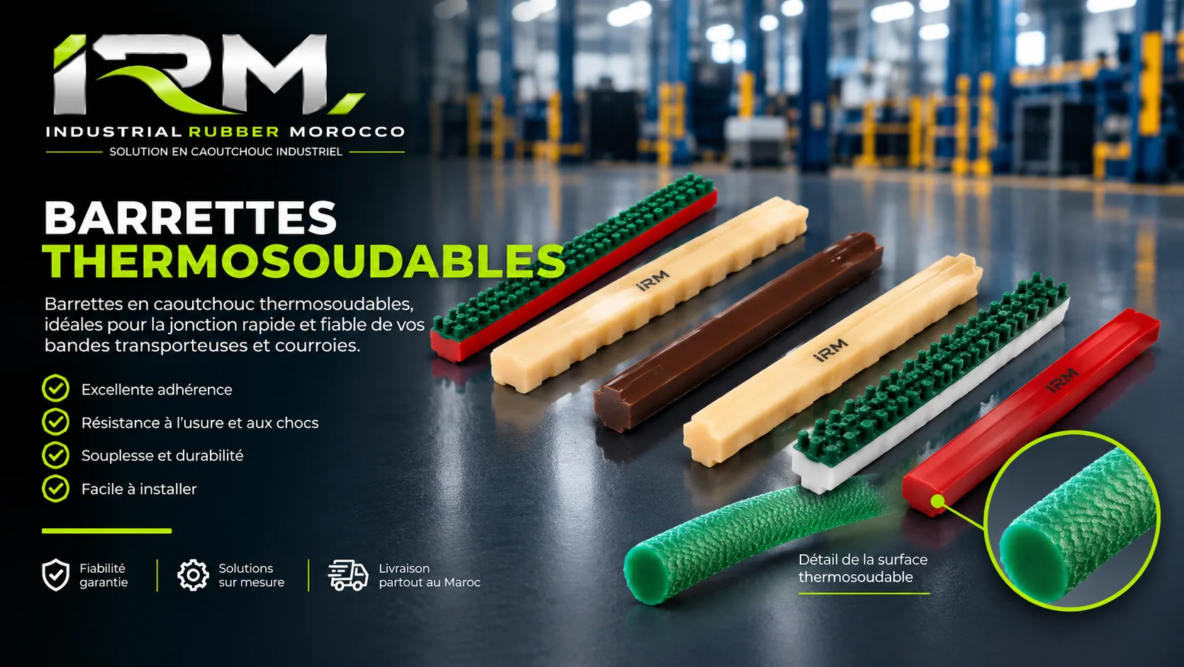 Barrettes thermosoudables