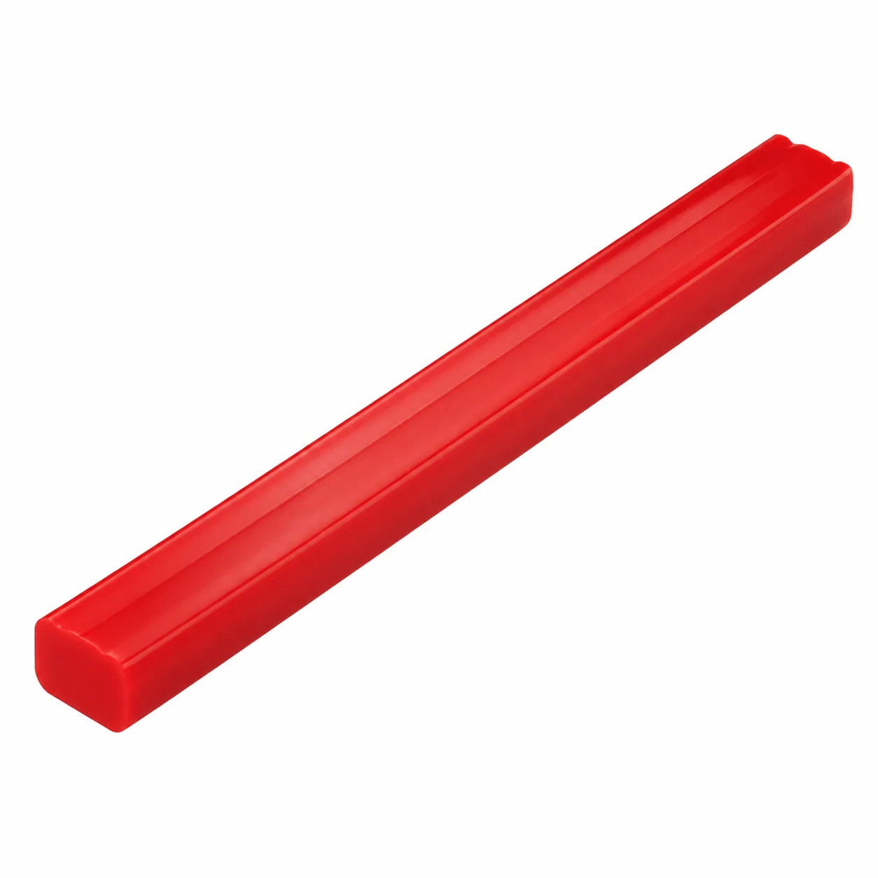 Barrette thermosoudable rouge profilée — visuel illustratif
