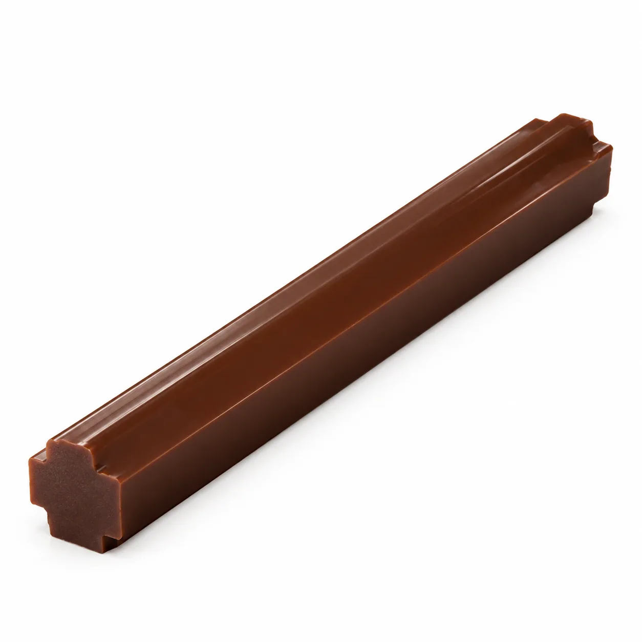 Barrette thermosoudable brune profilée — visuel illustratif